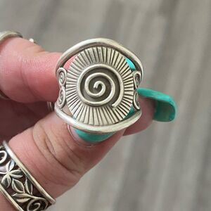 Vintage Sterling Silver Karma Ring